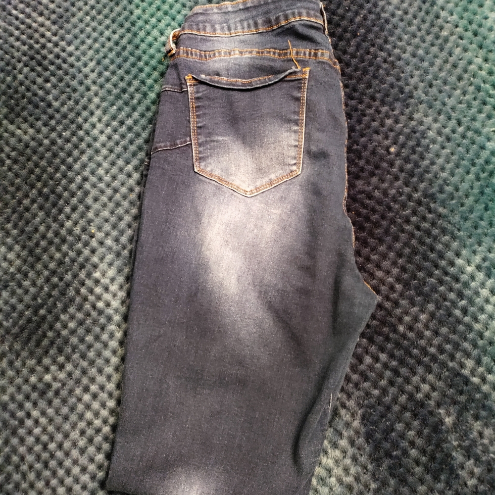 Red Blue Denim - stretchy skinny jeans